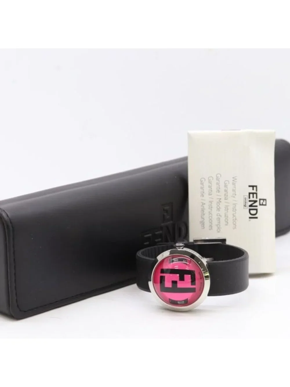 Fendi Bousla Quartz Pink Dial Watch
